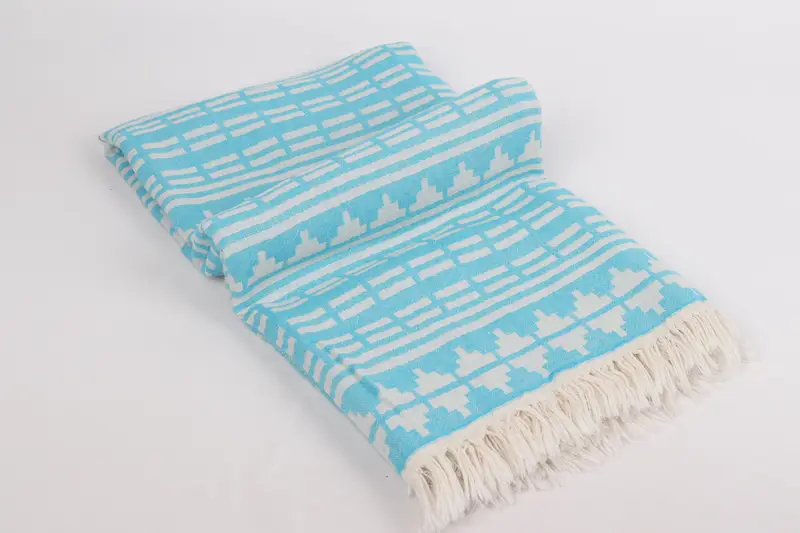 Gym Towel, Personalized Beach Towel, 70x40 Linen Kilim Design Towel, Family Gift Basket, Absorbent towel, Spa Towel, Quick-dry towel, Employee Gifts - 7