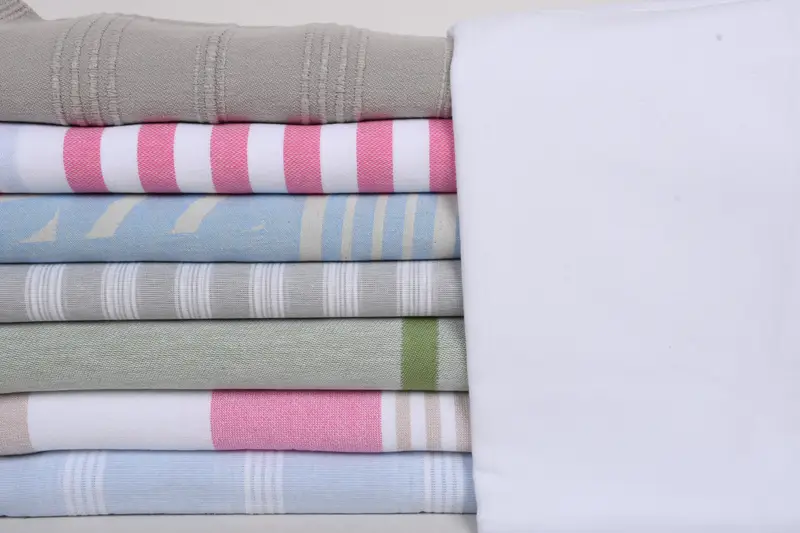 Turkish Bath Towel Set, Thin towel, Handwoven Turkish Towel, Custom Wedding Gifts, Gift For Coworker, Beach towel, 70x40 Cotton Set of 8 Towel - 1