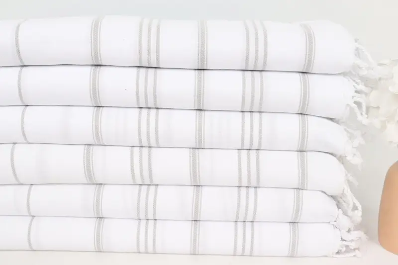 Personalized Kitchen Towel, 40x24 Cotton Striped Towel, Personalized Hand Towel, Guest Towel, Bridal Gifts, Bulk Order Towel, Turkish Tea Towel - 3