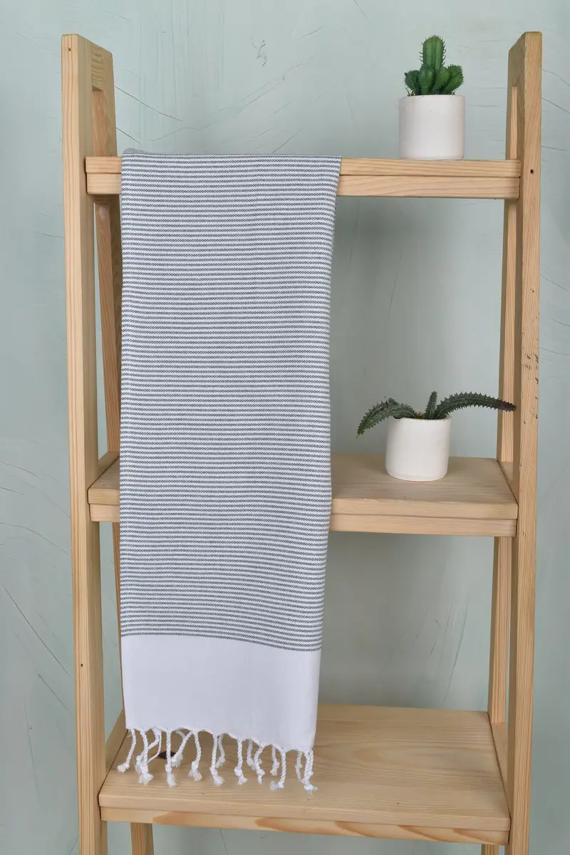 Bachelorette Towel, 40x18 Cotton Striped Towel, Personalized Hand Towel, Personalized Gift, Personalized Wedding Gift, Spa Towel, Bridesmaid Gifts - 8
