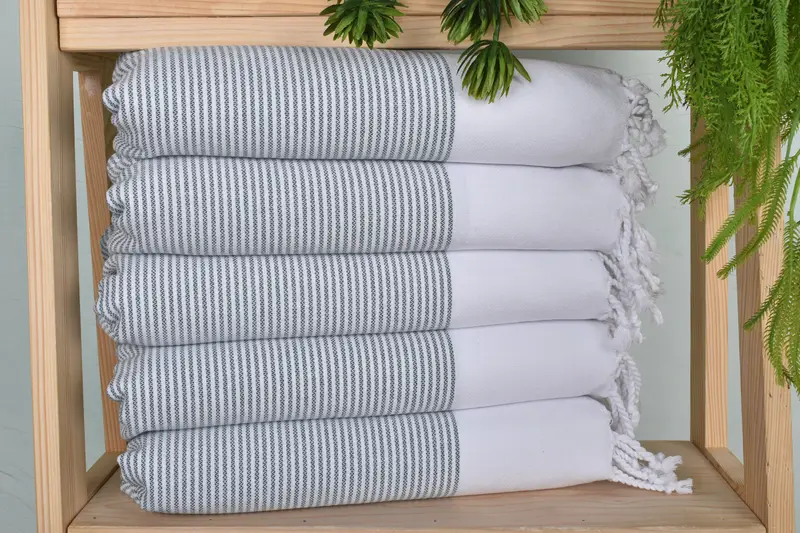 Bachelorette Towel, 40x18 Cotton Striped Towel, Personalized Hand Towel, Personalized Gift, Personalized Wedding Gift, Spa Towel, Bridesmaid Gifts - 1