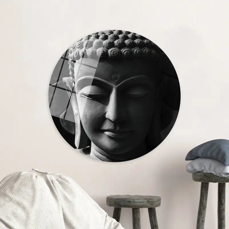Elegant Zen Buddha Sculpture Canvas Print - Tranquil Decor
