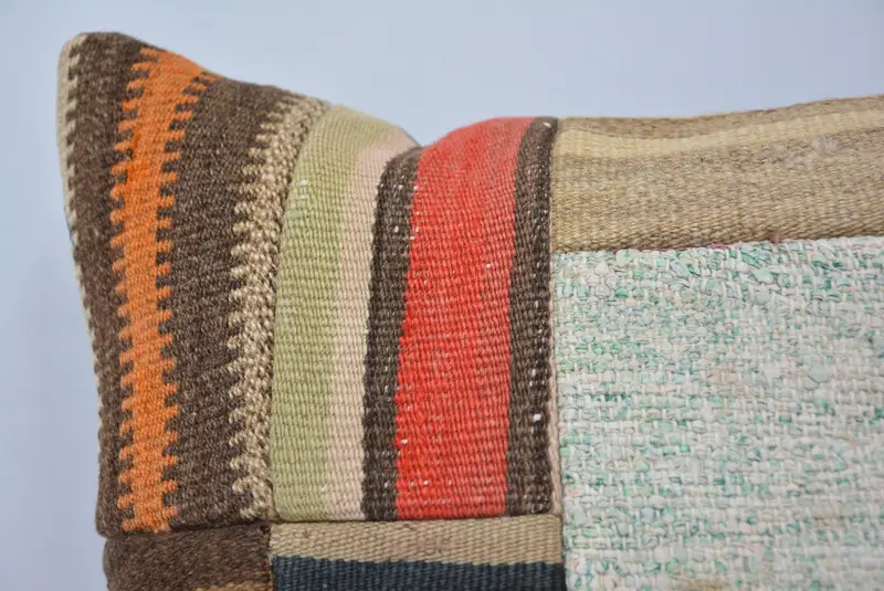 Pillow, One Of A Kind Pillow Cover, 18x18 Beige Cushion Case, Boho Pillow, Chair Pillow, Vintage Kilim Pillow, Pillow for Sofa - 2