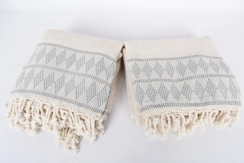 100x88 Keten Kilim Tasarım Havlu, Battaniye Kanepe, Kişiselleştirilmiş Hediyeler, Gelin için Düğün Hediyesi, Dokuma Battaniyesi, Duş Perdesi - 6