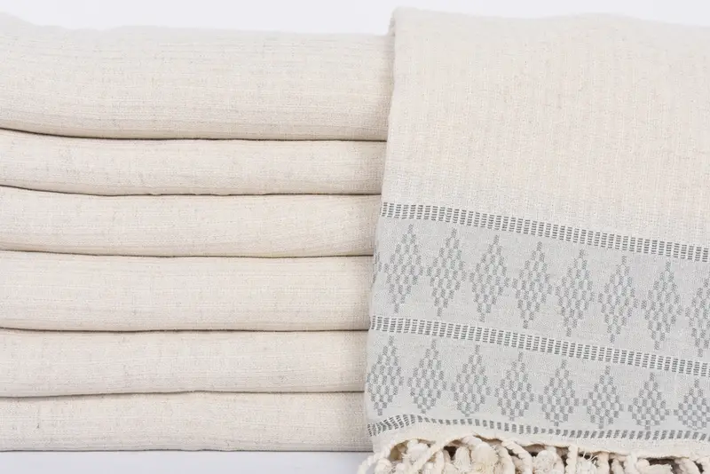 100x88 Keten Kilim Tasarım Havlu, Battaniye Kanepe, Kişiselleştirilmiş Hediyeler, Gelin için Düğün Hediyesi, Dokuma Battaniyesi, Duş Perdesi - 2