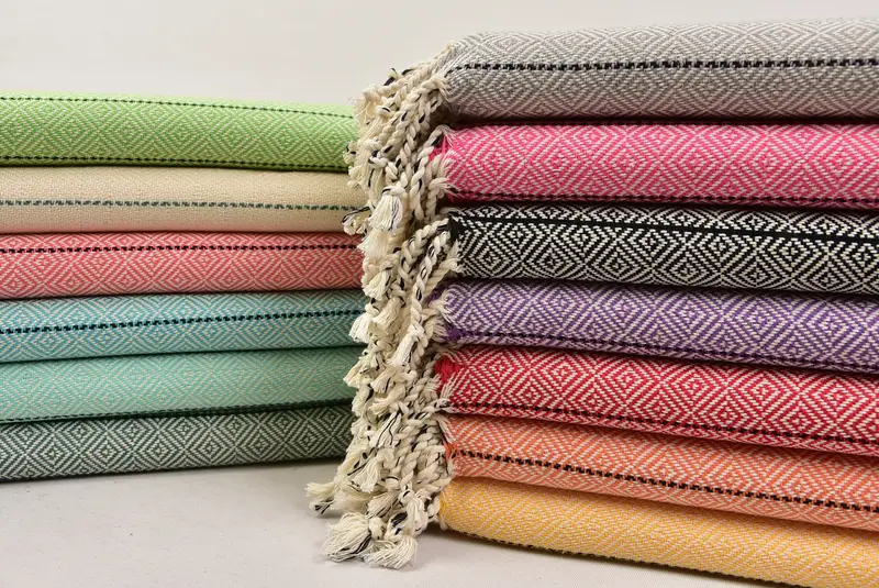 Oversized lightweight Turkish bath towel USA, Wedding Gift, Gift For Mom, Bridesmaid Gift, 68x38 Cotton Diamond Towel, Personalized Wedding Gift - 1
