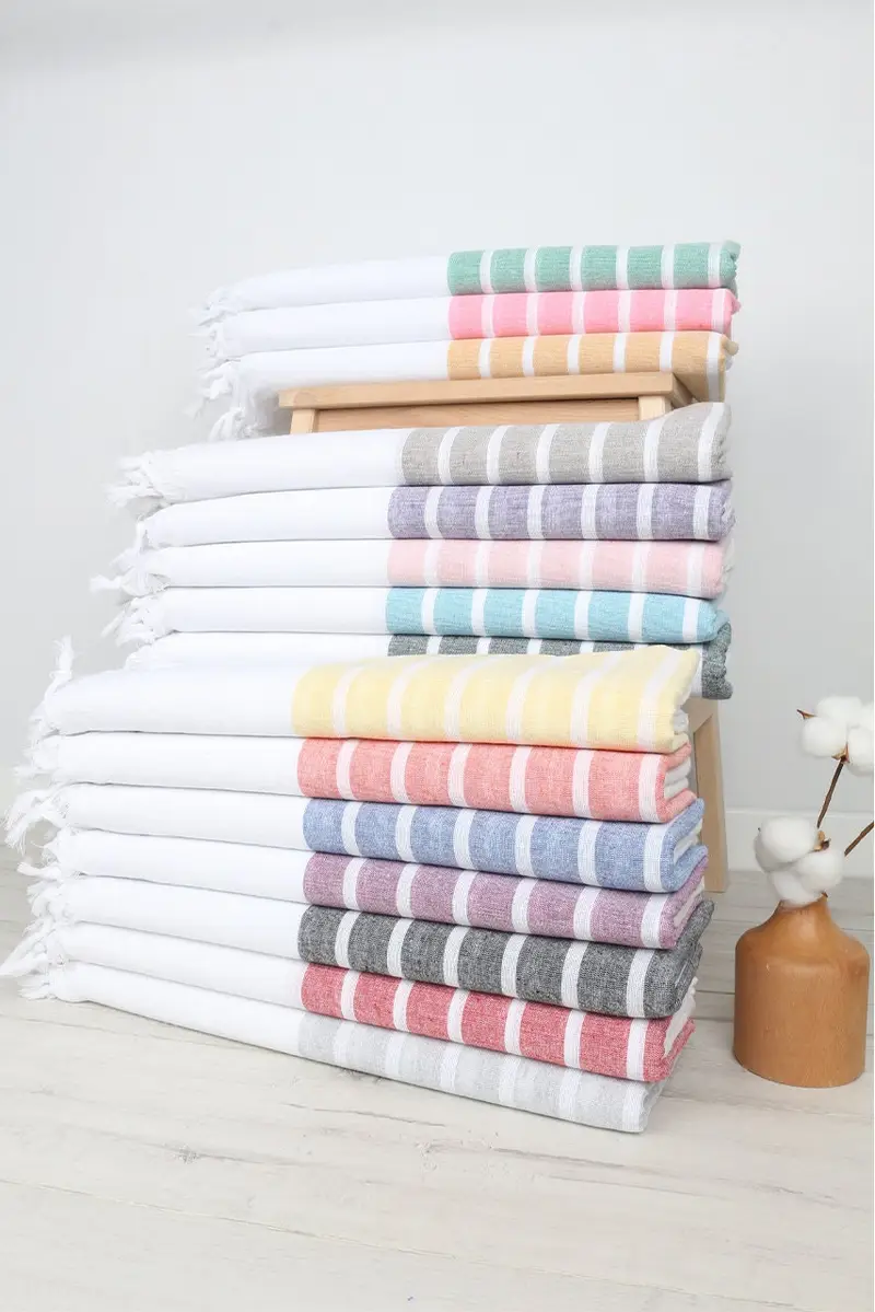 Geschenk für Freund, Monogram Beach Handtuch, bester Freund Geschenk, 70x40 Baumwollstreifenhandtuch, Handtuch der Strandgröße, Junggesellenhöhle, Beach, Geschenk für sie - 7
