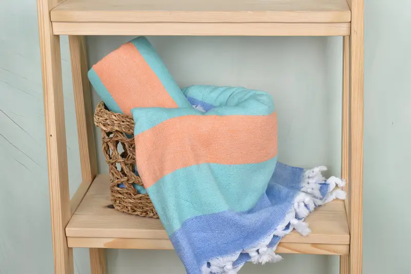 Handmade Gift, Gifts For Him, Gift For Him, Sand-Resistant Peshtemal, 64x36 Cotton Striped Terry Towel, Valentines Gift, Beach Towel Bulk - 4
