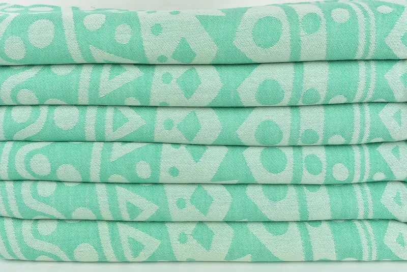 Housewarming Gift, Bridal Shower Gift, 70x40 Cotton Round Pattern Towel, Bachelor Towel, Bridesmaid Gifts, House Warming Gift, Gym Towel - 4