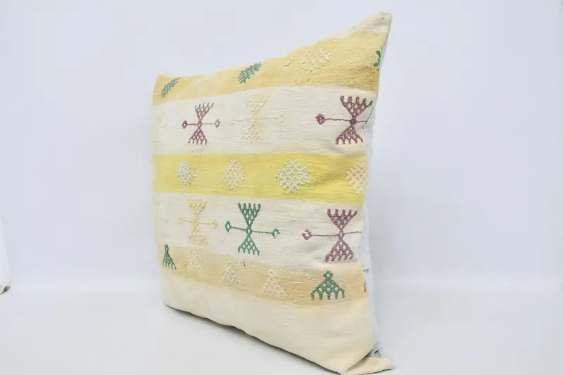 Outdoor Bolster Pillow Case, Rustic Pillow, Handmade Kilim Cushion, 32x32 White Cushion Case, Pillow, Gift Pillow, Antique Pillows - 4