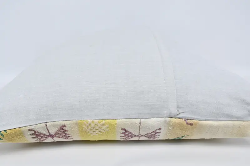 Outdoor Bolster Pillow Case, Rustic Pillow, Handmade Kilim Cushion, 32x32 White Cushion Case, Pillow, Gift Pillow, Antique Pillows - 6