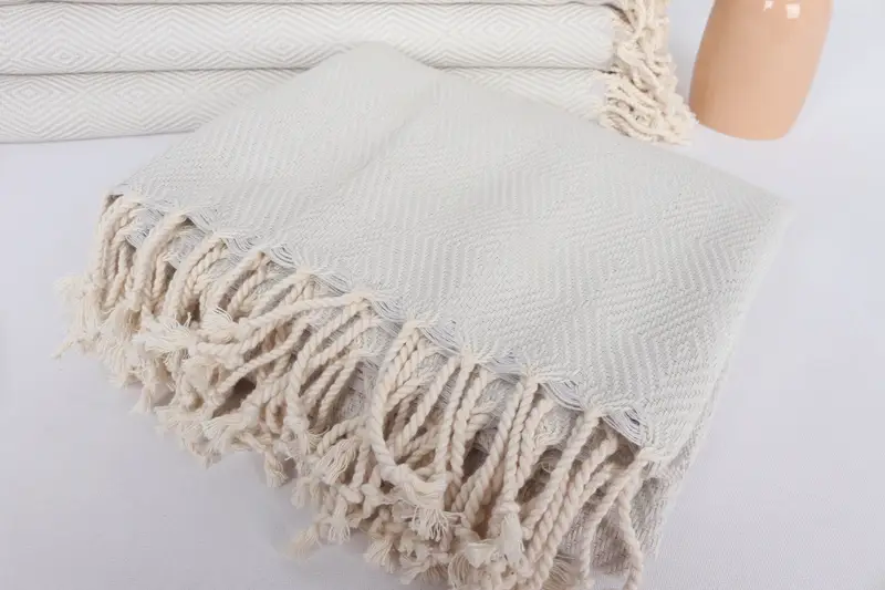 Handwoven Turkish bath towel, Organic towel, Sand-resistant towel, 74x40 Cotton Diamond Towel, Personalized Beach Towel, Wedding Day Gift For Bride - 5