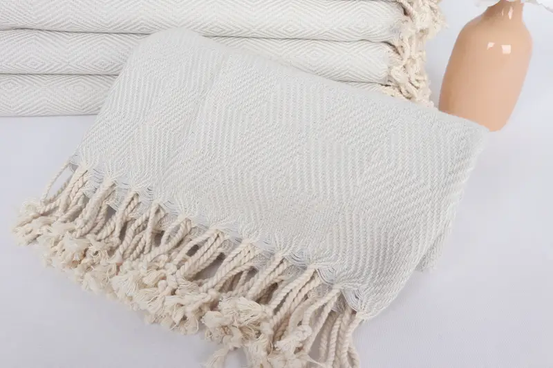 Handwoven Turkish bath towel, Organic towel, Sand-resistant towel, 74x40 Cotton Diamond Towel, Personalized Beach Towel, Wedding Day Gift For Bride - 4