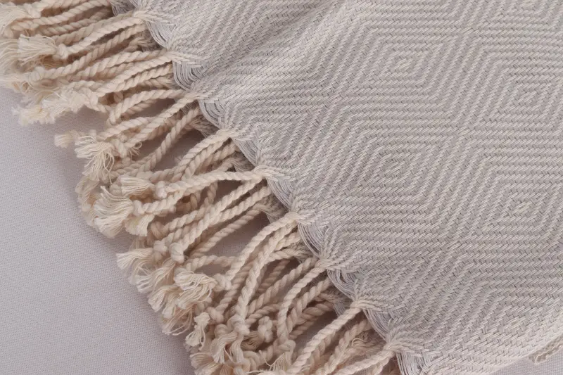 Handwoven Turkish bath towel, Organic towel, Sand-resistant towel, 74x40 Cotton Diamond Towel, Personalized Beach Towel, Wedding Day Gift For Bride - 7