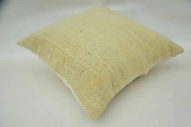 Pillow for Sofa, Neutral Pillow Case, Gift Pillow, 16x16 Beige Pillow, Cushion Cover, Custom Pillow, Turkish Rugs Pillow, Interior Designer Pillow - 6