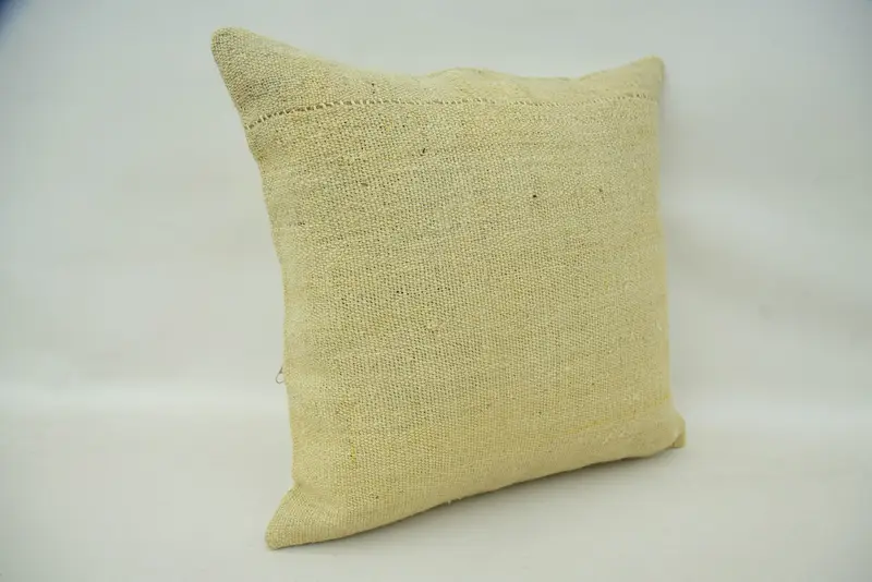 Pillow for Sofa, Neutral Pillow Case, Gift Pillow, 16x16 Beige Pillow, Cushion Cover, Custom Pillow, Turkish Rugs Pillow, Interior Designer Pillow - 2