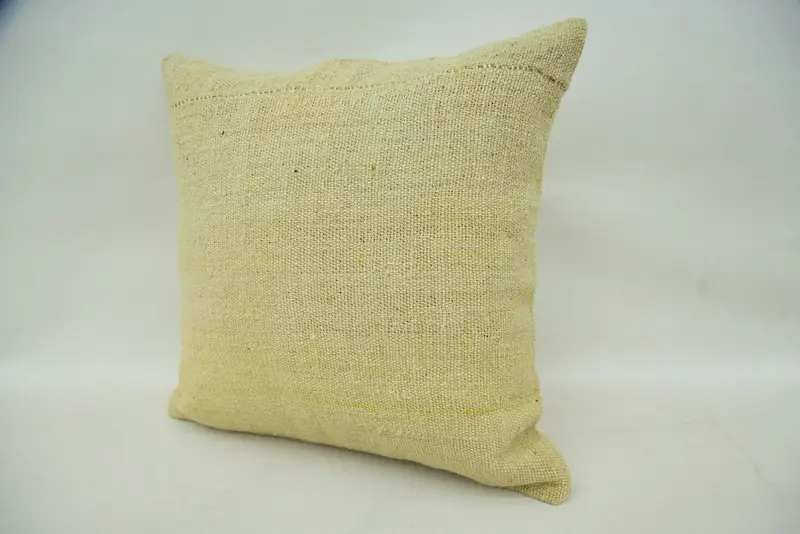 Pillow for Sofa, Neutral Pillow Case, Gift Pillow, 16x16 Beige Pillow, Cushion Cover, Custom Pillow, Turkish Rugs Pillow, Interior Designer Pillow - 3