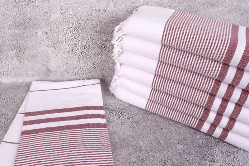 Gift Boxes Towel, Customized Turkish Towel, 70x40 Cotton Striped Towel, Embroidered Towel, Best Beach Towel, Bachelorette Party Decorations - 2