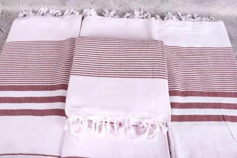 Gift Boxes Towel, Customized Turkish Towel, 70x40 Cotton Striped Towel, Embroidered Towel, Best Beach Towel, Bachelorette Party Decorations - 4