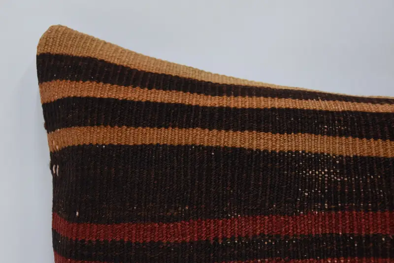 Pillow, Pillow for Couch, Vintage Pillow, Handmade Kilim Cushion, Designer Throw Cushion Case, 12x24 Red Pillow, Decorative Pillow - 2