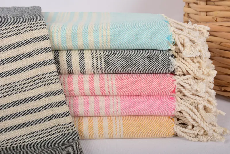 70x40 Cotton Striped Towel, Organic Beach Towel, Turkish Bath Towel Set, Christmas Favors, Organic towel, Custom Wedding Gift, Peshtemal Towel