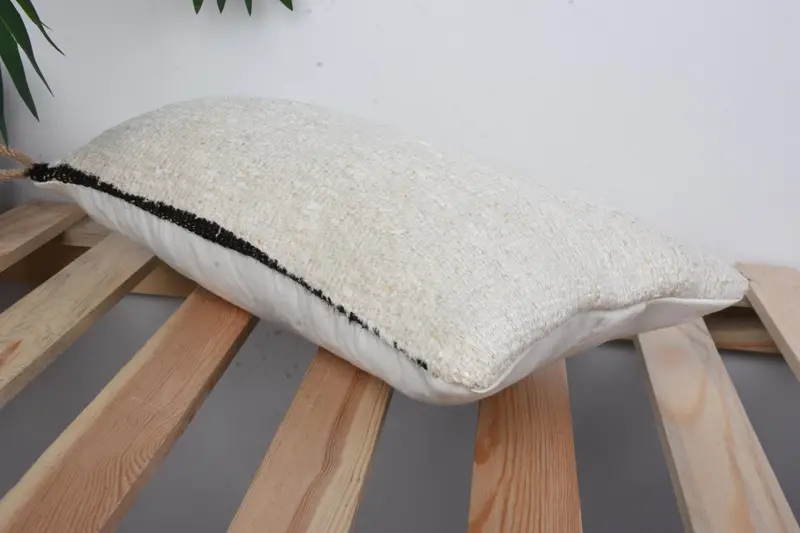 8x16 White Pillow Cover, Pillow, Pillow for Sofa, Throw Kilim Pillow, Sustainable Cushion, Vintage Pillow, Bed Cushion Case - 6