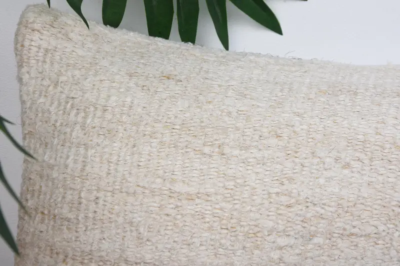 8x16 White Pillow Cover, Pillow, Pillow for Sofa, Throw Kilim Pillow, Sustainable Cushion, Vintage Pillow, Bed Cushion Case - 2