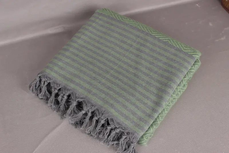 104x80 Cotton Diamond Towel, Turkish Cotton Throw Blanket, Turkish Blanket, Bridal Shower Gift, Best Friend Gift, Personalized Blanket - 6