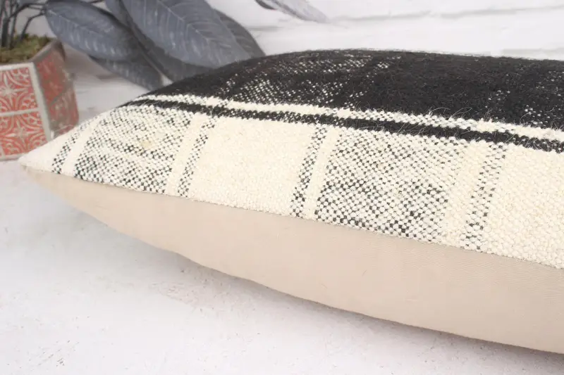Kilim Pillow, Personalized Gift Pillow Cushion Case, 12x20 White Cushion, Kilim Pillow Cover, Authentic Cushion Case, Boho Pillow, Cushion Case - 7
