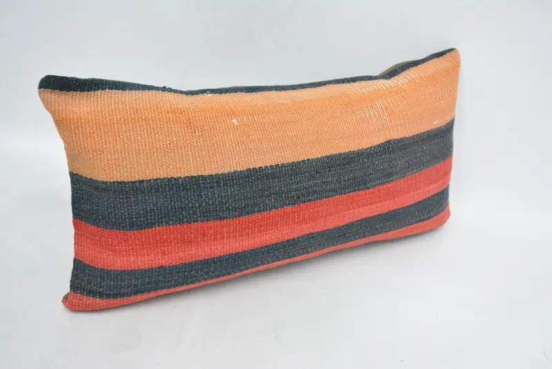 Pillow Cover, Kilim Pillow Cover, 12x24 Beige Cushion Case, Gift Pillow, Antique Pillows, Lounge Throw Cushion Cover, Ethnic Pillow - 3