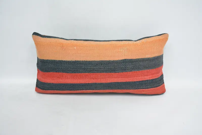 Pillow Cover, Kilim Pillow Cover, 12x24 Beige Cushion Case, Gift Pillow, Antique Pillows, Lounge Throw Cushion Cover, Ethnic Pillow - 1