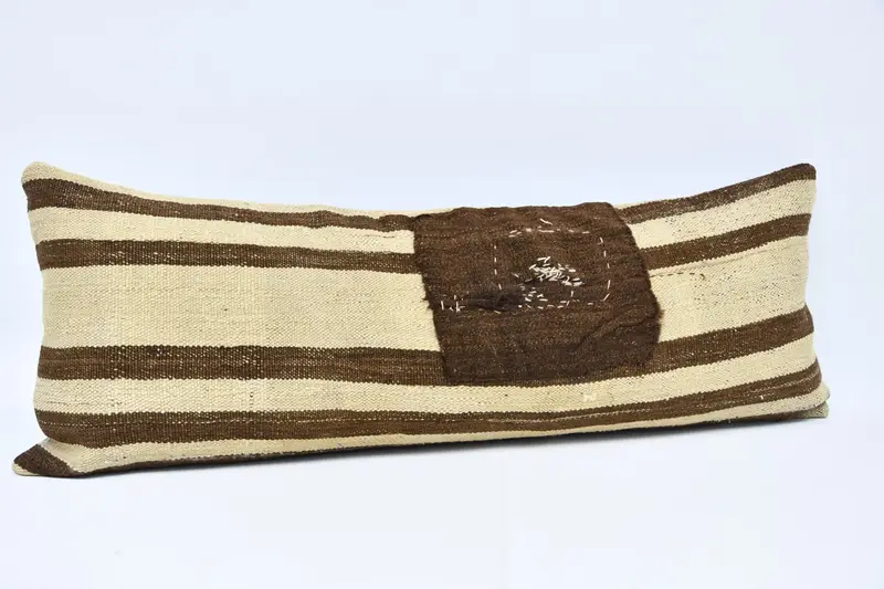 Pillow for Couch, 16x48 Beige Pillow Case, Traditional Pillow, Vintage Pillow, Designer Throw Pillow Cover, Vintage Kilim Pillow, Pillow Case - 3