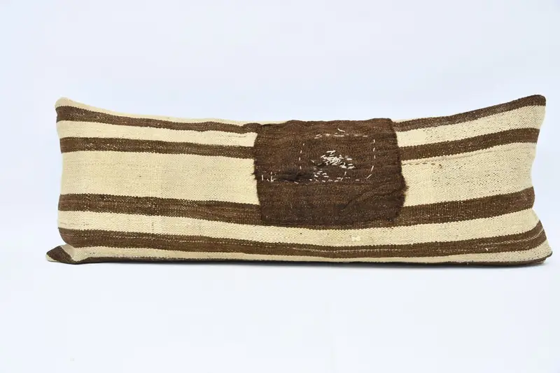 Pillow for Couch, 16x48 Beige Pillow Case, Traditional Pillow, Vintage Pillow, Designer Throw Pillow Cover, Vintage Kilim Pillow, Pillow Case - 1