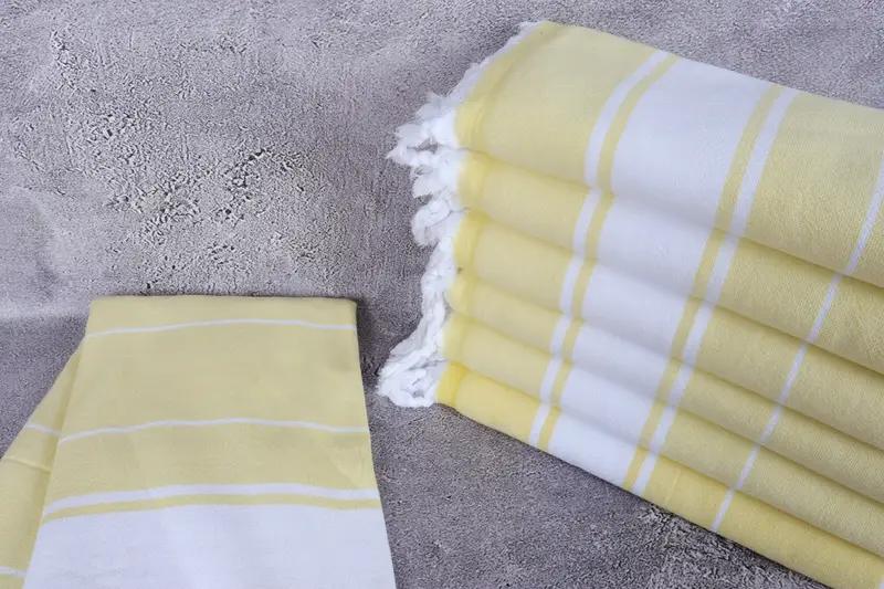 Gift For Mom, Quick-dry peshtemal, Absorbent Turkish towel, 64x36 Cotton Striped Terry Towel, Turkish hand towel, Large Beach Towel Personalized - 2