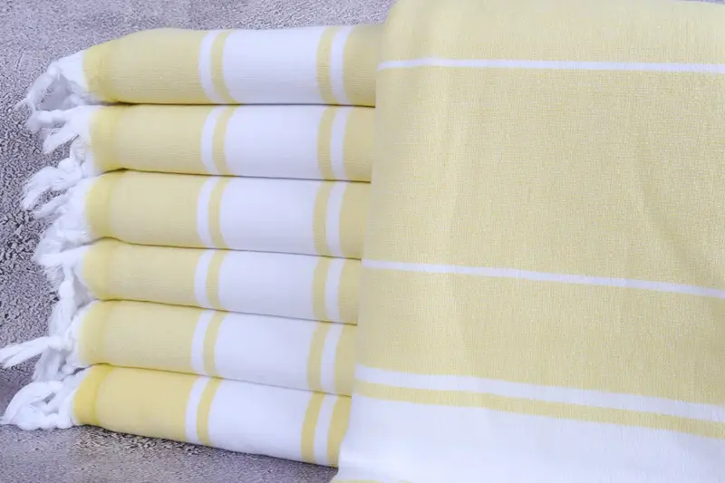 Gift For Mom, Quick-dry peshtemal, Absorbent Turkish towel, 64x36 Cotton Striped Terry Towel, Turkish hand towel, Large Beach Towel Personalized - 1