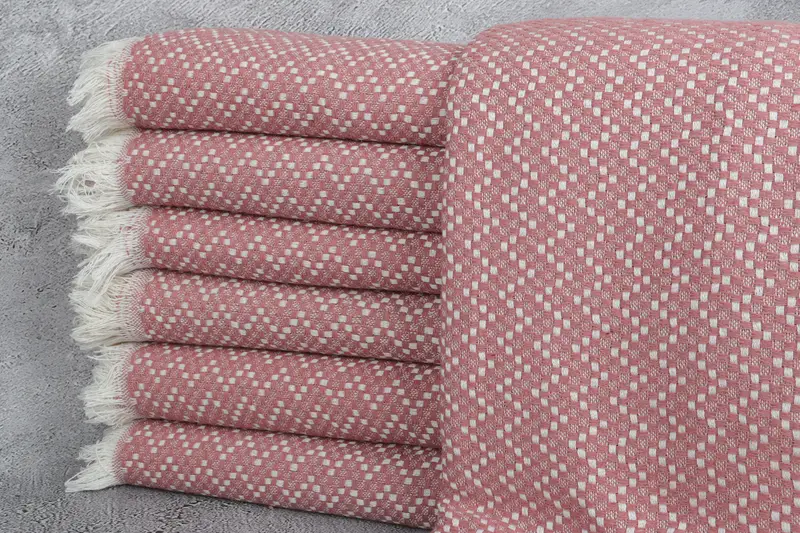 Custom Wedding Gifts, Personalized Gifts, Turkish Blanket, 76x68 Cotton Herringbone Towel, Turkish Cotton Blanket, Best Friend Gift Ideas - 1