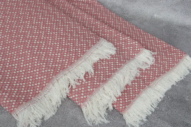 Custom Wedding Gifts, Personalized Gifts, Turkish Blanket, 76x68 Cotton Herringbone Towel, Turkish Cotton Blanket, Best Friend Gift Ideas - 5