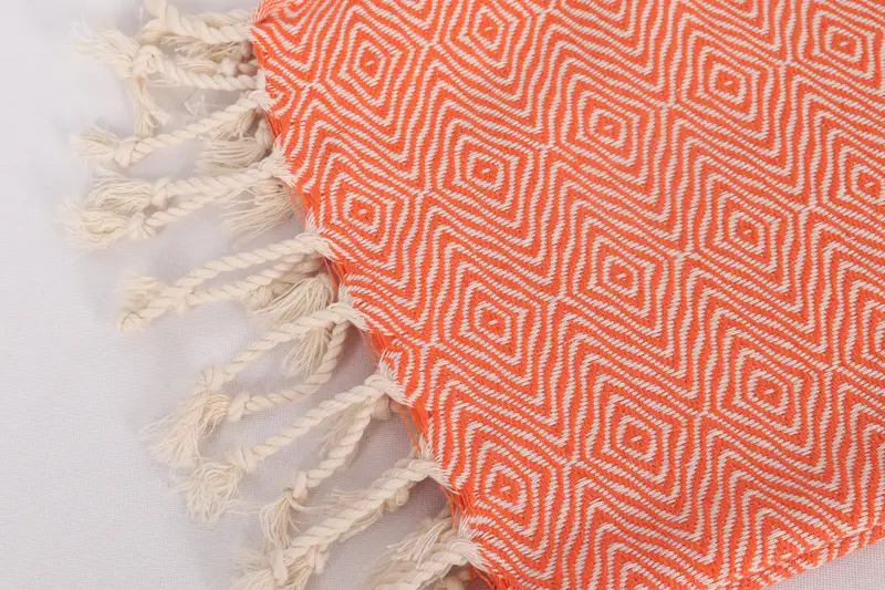Organic Towel, Bridal Party Gifts, Monogram Kitchen Towel, Monogrammed Hand Towel, 36x18 Cotton Zigzag Diamond Towel, Turkish Towel Hand Towel - 7