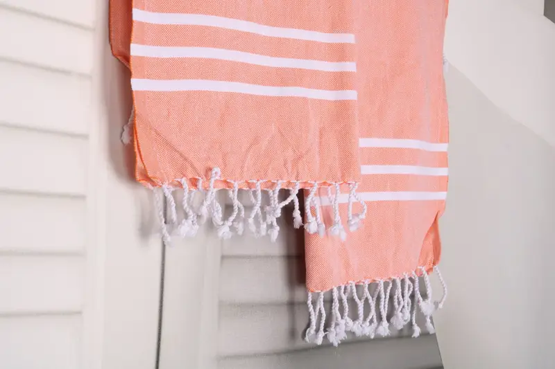 Personalized Kitchen Towel, Small Bath Towels, Beach Wedding Favor, Valentines Day Gift For Him, Custom Hand Towel, 40x24 Cotton Striped Towel - 8