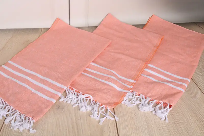 Personalized Kitchen Towel, Small Bath Towels, Beach Wedding Favor, Valentines Day Gift For Him, Custom Hand Towel, 40x24 Cotton Striped Towel - 6