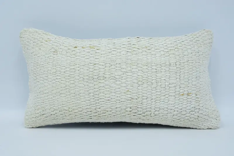 Cushion Case, Throw Kilim Pillow, 8x16 Beige Cushion, Kilim Cushion Sham, Antique Pillows, Bolster Cushion Case, Wholesale Pillow Cover - 1
