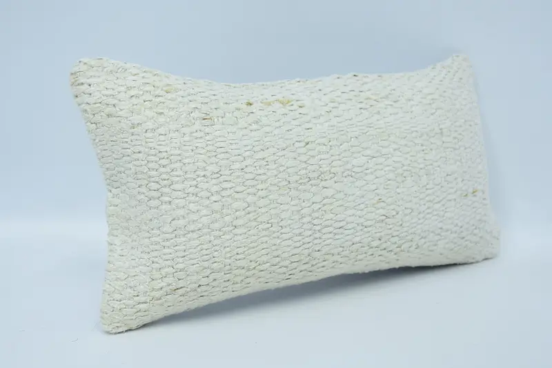 Cushion Case, Throw Kilim Pillow, 8x16 Beige Cushion, Kilim Cushion Sham, Antique Pillows, Bolster Cushion Case, Wholesale Pillow Cover - 3