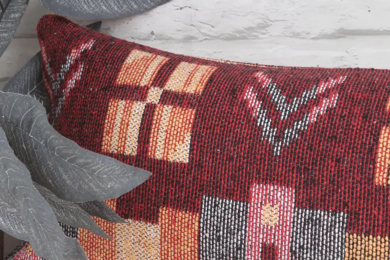 12x48 Red Cushion Case, Bed Pillow Case, Interior Designer Pillow, Shabby Chic Cushion, Cushion, Handmade Kilim Cushion, Antique Pillows - 2