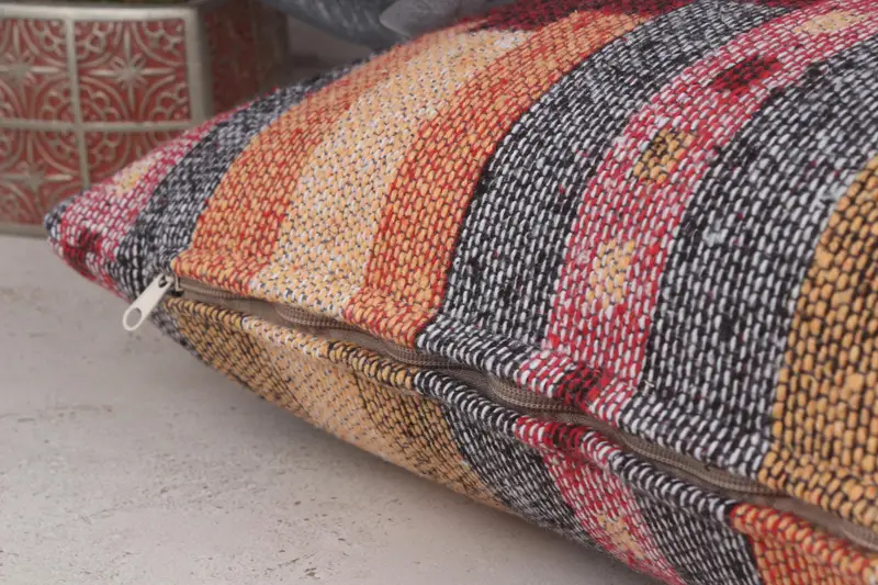 12x48 Red Cushion Case, Bed Pillow Case, Interior Designer Pillow, Shabby Chic Cushion, Cushion, Handmade Kilim Cushion, Antique Pillows - 6