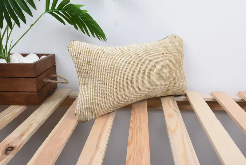 8x16 Beige Pillow Case, Home Decor Pillow, Pillow for Couch, Ethnical Kilim Rug Pillow, Pillow Sham, Vintage Kilim Pillow Pillow Cover - 4