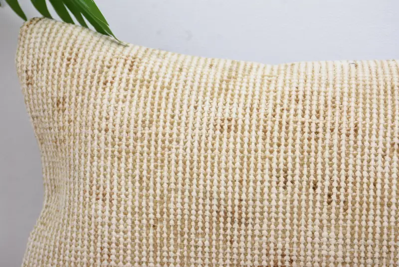 8x16 Beige Pillow Case, Home Decor Pillow, Pillow for Couch, Ethnical Kilim Rug Pillow, Pillow Sham, Vintage Kilim Pillow Pillow Cover - 2
