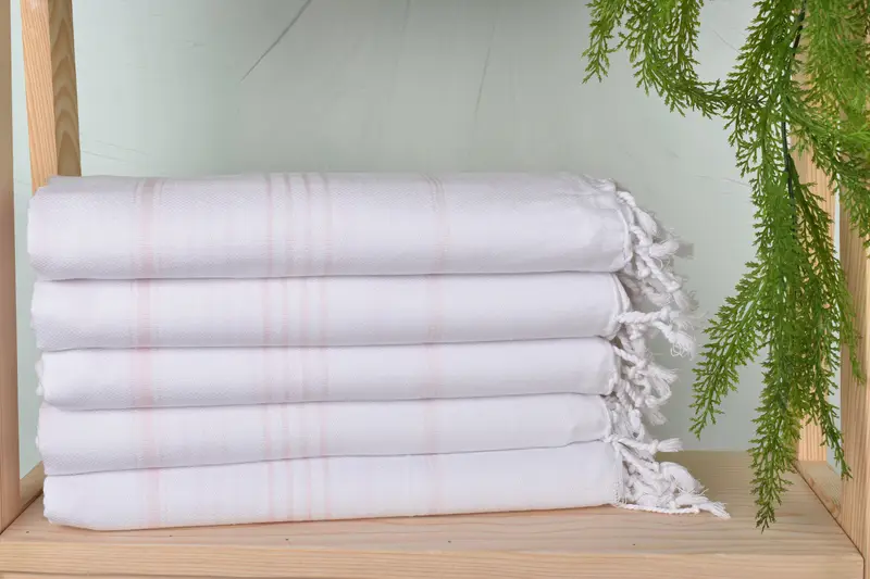Luxury towel, Custom Wedding Gift, 70x40 Cotton Striped Towel, Monogrammed Beach Towel, House Warming Gift, Thin and lightweight Turkish peshtemal - 2