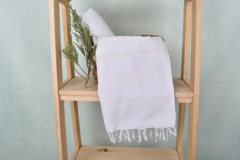 Luxury towel, Custom Wedding Gift, 70x40 Cotton Striped Towel, Monogrammed Beach Towel, House Warming Gift, Thin and lightweight Turkish peshtemal - 4