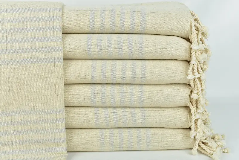 Valentines Day Gift For Her, Best Friend Gift, Peshtemal Towel, Bulk Order Towel, Bridal Shower Favors, Engagement Gift, 70x40 Linen Striped Towel - 1