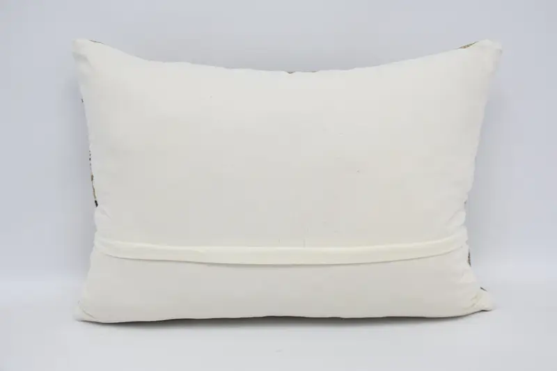 Boho Pillow Sham Cover, Pillow Case, Kilim Pillow, 20x28 Beige Pillow Cover, Pillow for Sofa, Handmade Rug Seat Pillow - 6